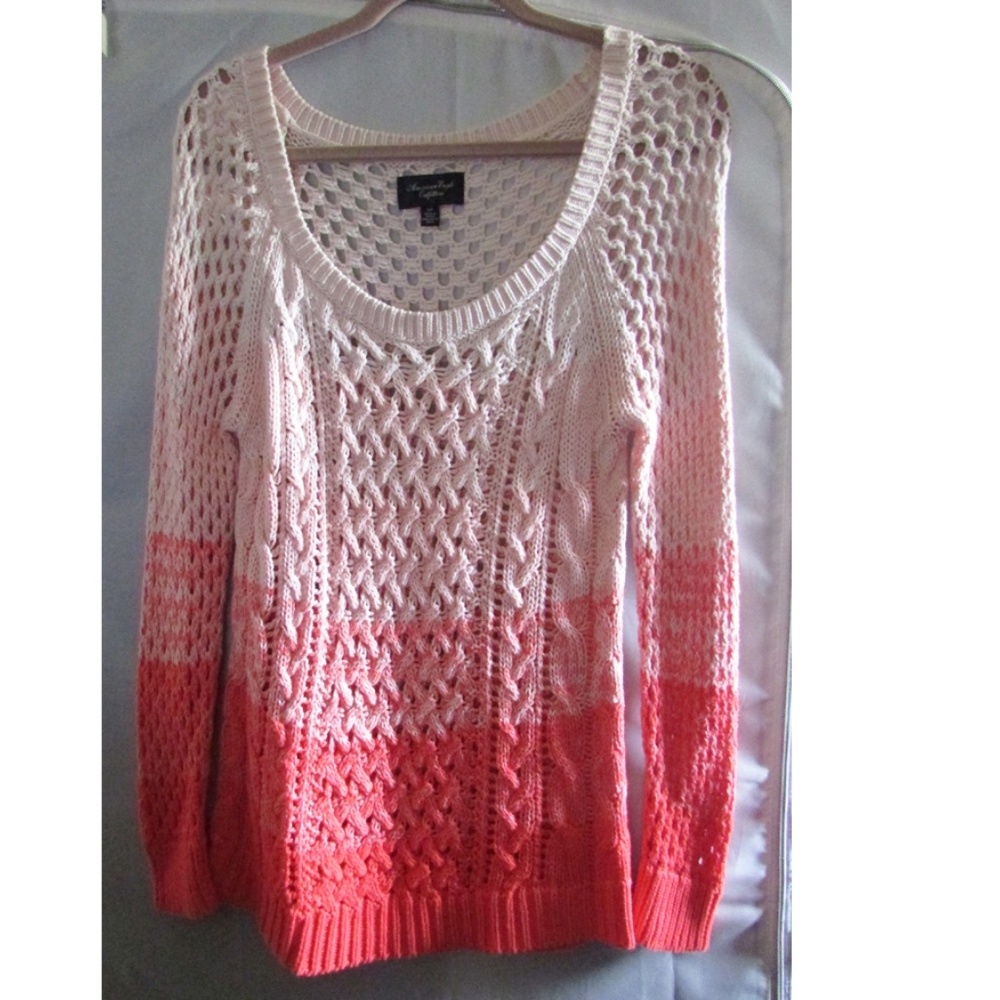 American Eagle Outfitters S/P ombre  coral knit